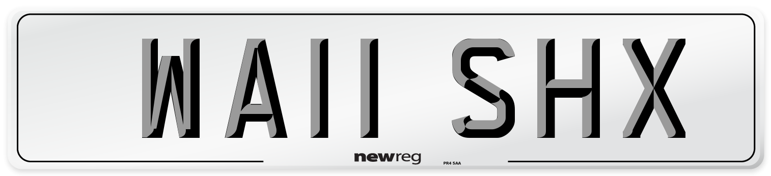 WA11 SHX Number Plate from New Reg
